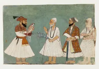 Guru Gobind Singh and Guru Nanak, by Unknown, 1700
