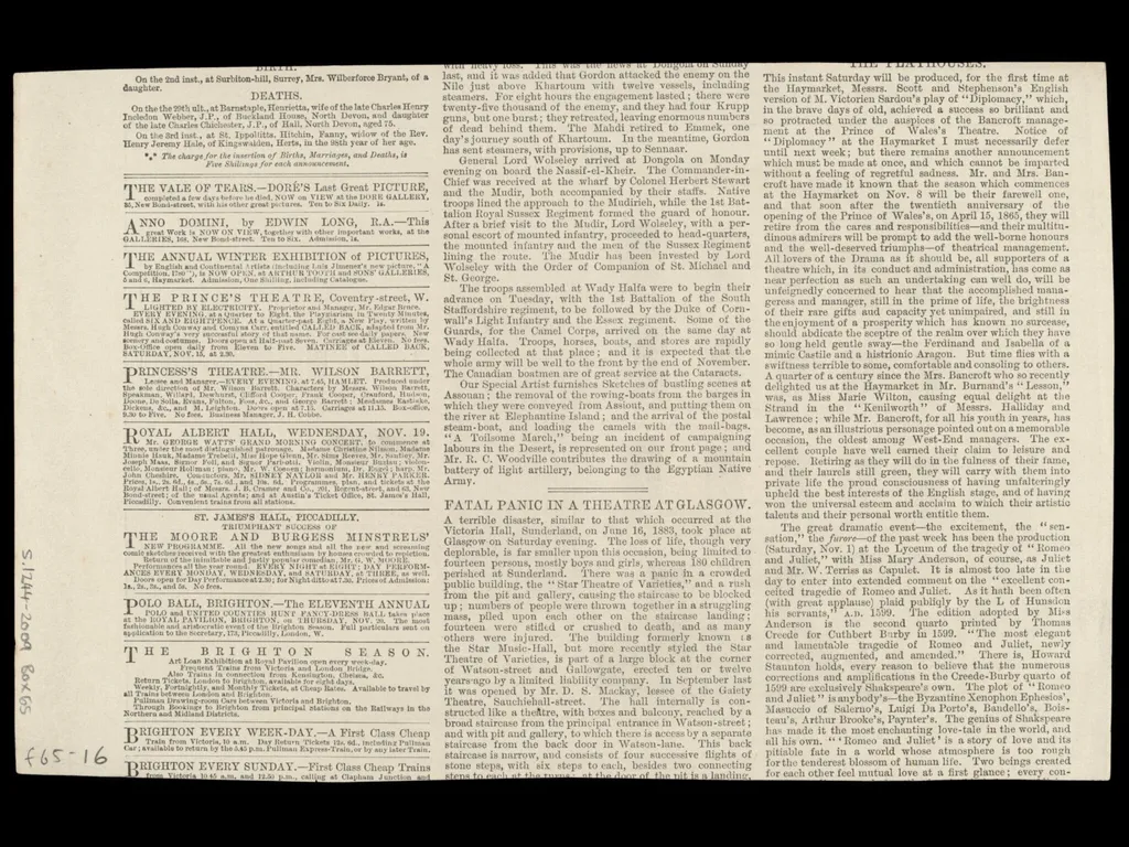H Beard Print Collection, by Unknown, 1884