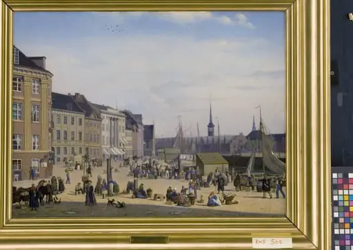 Højbro Plads, a Market Place in Copenhagen, by Unknown