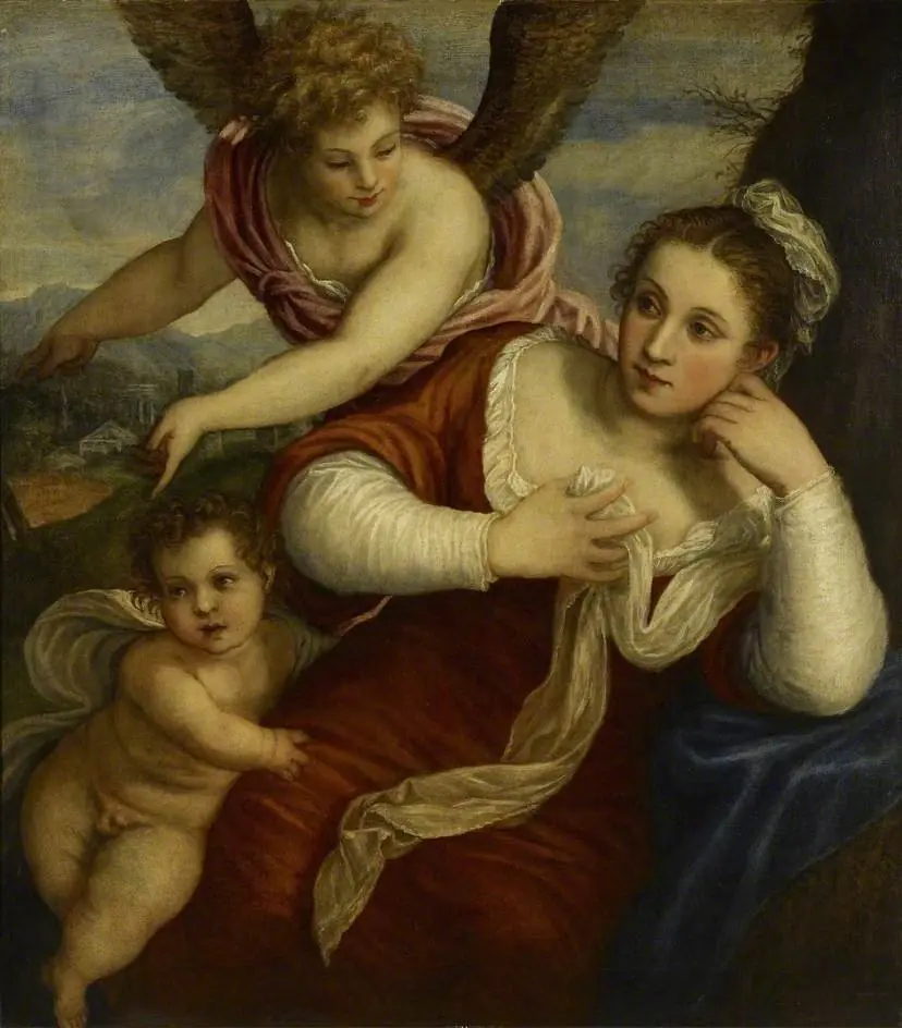 Hagar and Ishmael, by Unknown