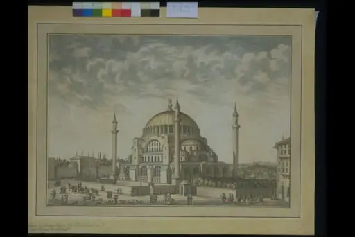 Haghia Sophia [Aya Sofia] with the first gate of the Seraglio, Constantinople, by Unknown
