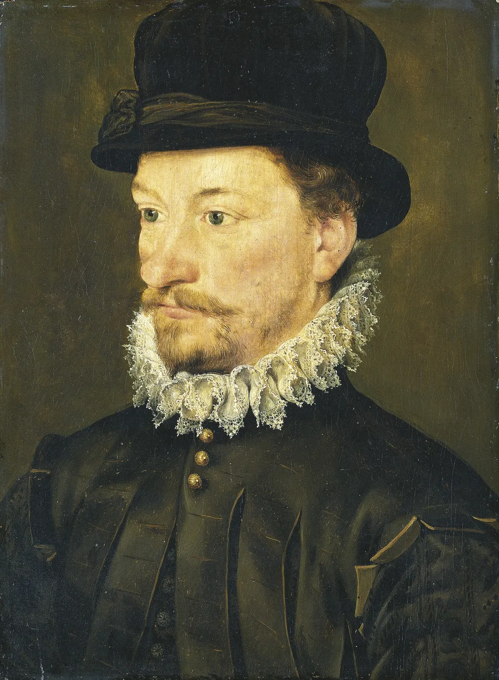 Half-length Portrait of a Young Man, by Unknown, unspecified, 1590