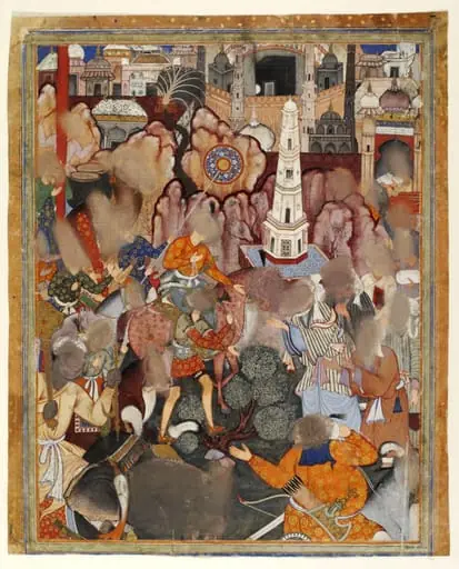 Hamza arrives in Mecca, by Unknown