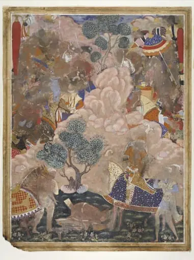 Hamza receives an envoy of Qitanush Shah, by Unknown