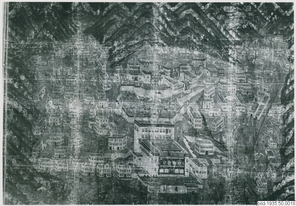 Hanka, temple painting, thangka, painting,, by Unknown, paint, 1850