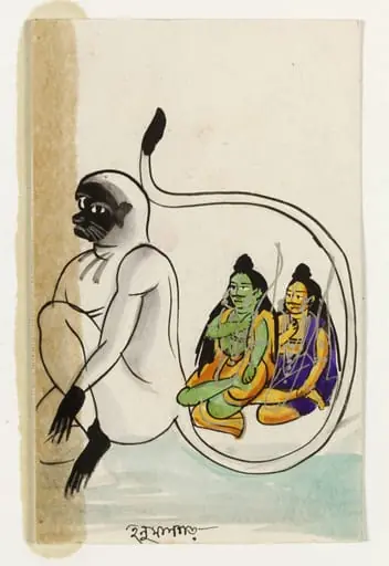 Hanuman, Rama and Lakshmana, by Unknown
