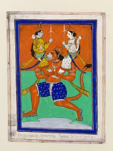 Hanuman, Rama and Laksmana, by Unknown