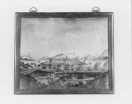 Harbor Scene, by Unknown, 1790