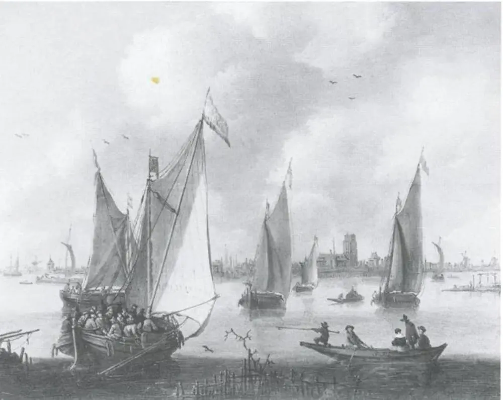 Harbour Scene, by Unknown