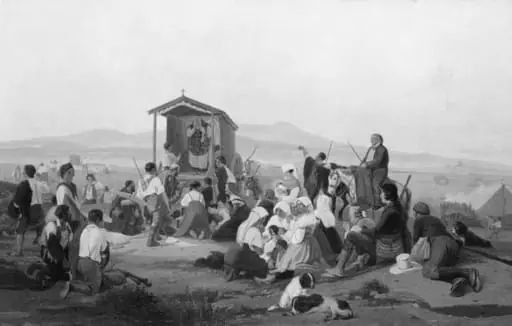 Harvest Thanksgiving Mass in the Roman Campagna, by Unknown
