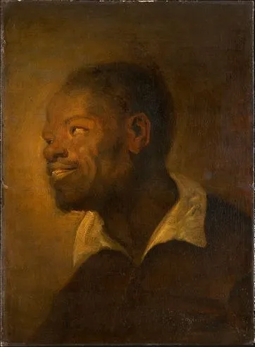 Head of a Black African, by Unknown, oil, 1645