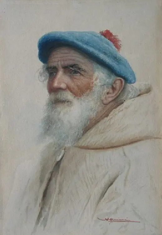 Head of a fisherman, by Unknown