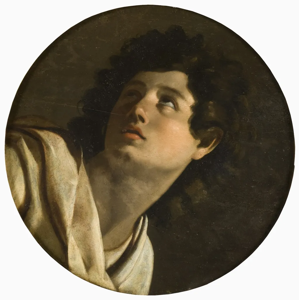 Head of a Man, by Unknown, oil, 1649