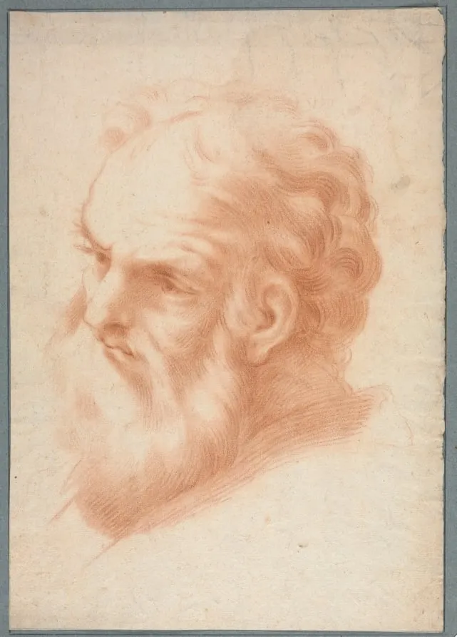 Head of an Old Man, by Unknown, 1704
