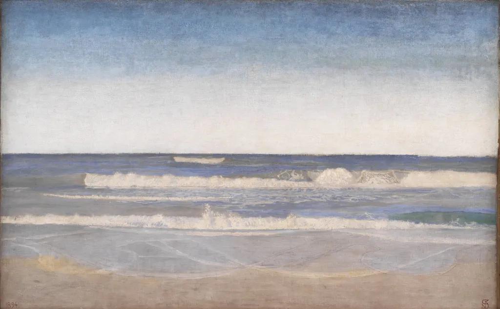 Heavy Swells at the West Coast of Jutland, by Unknown, 1894
