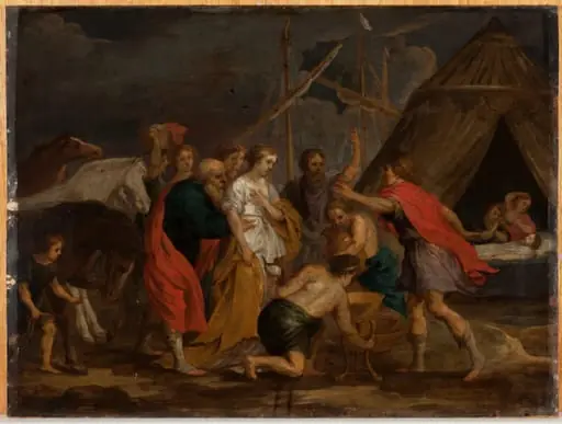 Heimkehr der Briseis, by Unknown