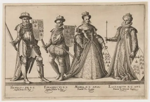 Henry VIII, Edward VI, Mary I and Elizabeth, by Unknown