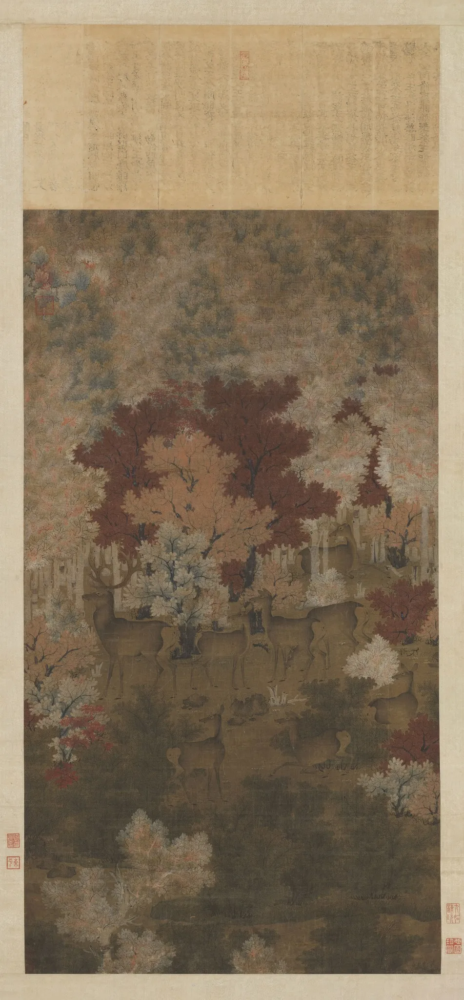 Herd of Deer in a Maple Grove, by Unknown, unspecified