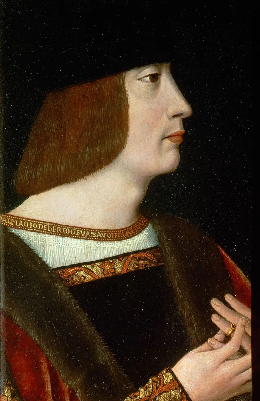 Herzog Philibert II. von Savoyen (1480-1504), Brustbild, by Unknown, unspecified, 1500
