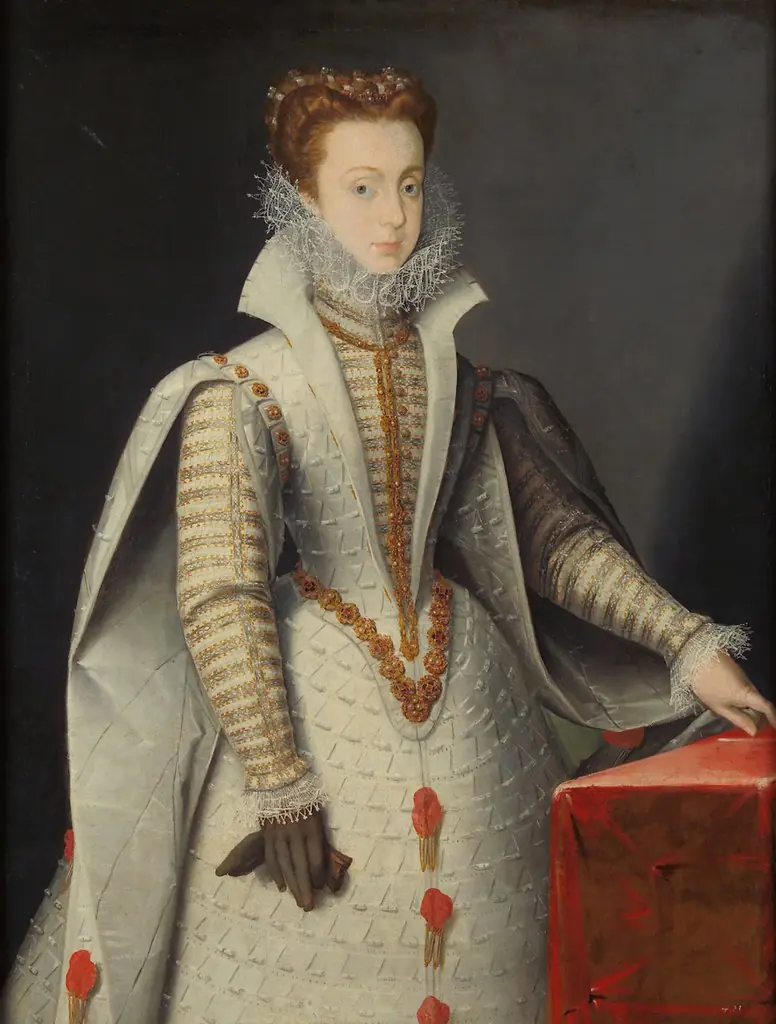 Herzogin Margarete von Joyeuse (1564-1625), Dreiviertelbildnis, by Unknown