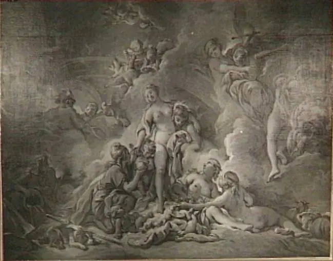 Het oordeel van Paris, by Unknown, 1750
