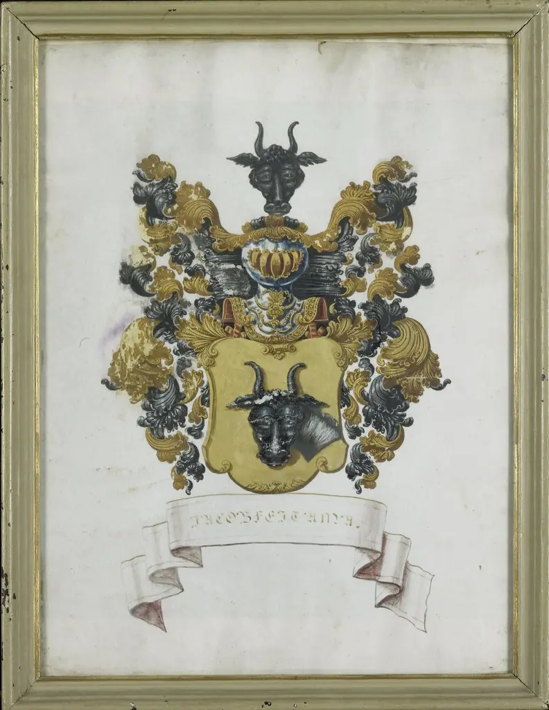 Het wapen van Jacob Feitama II (1698-1774), by Unknown