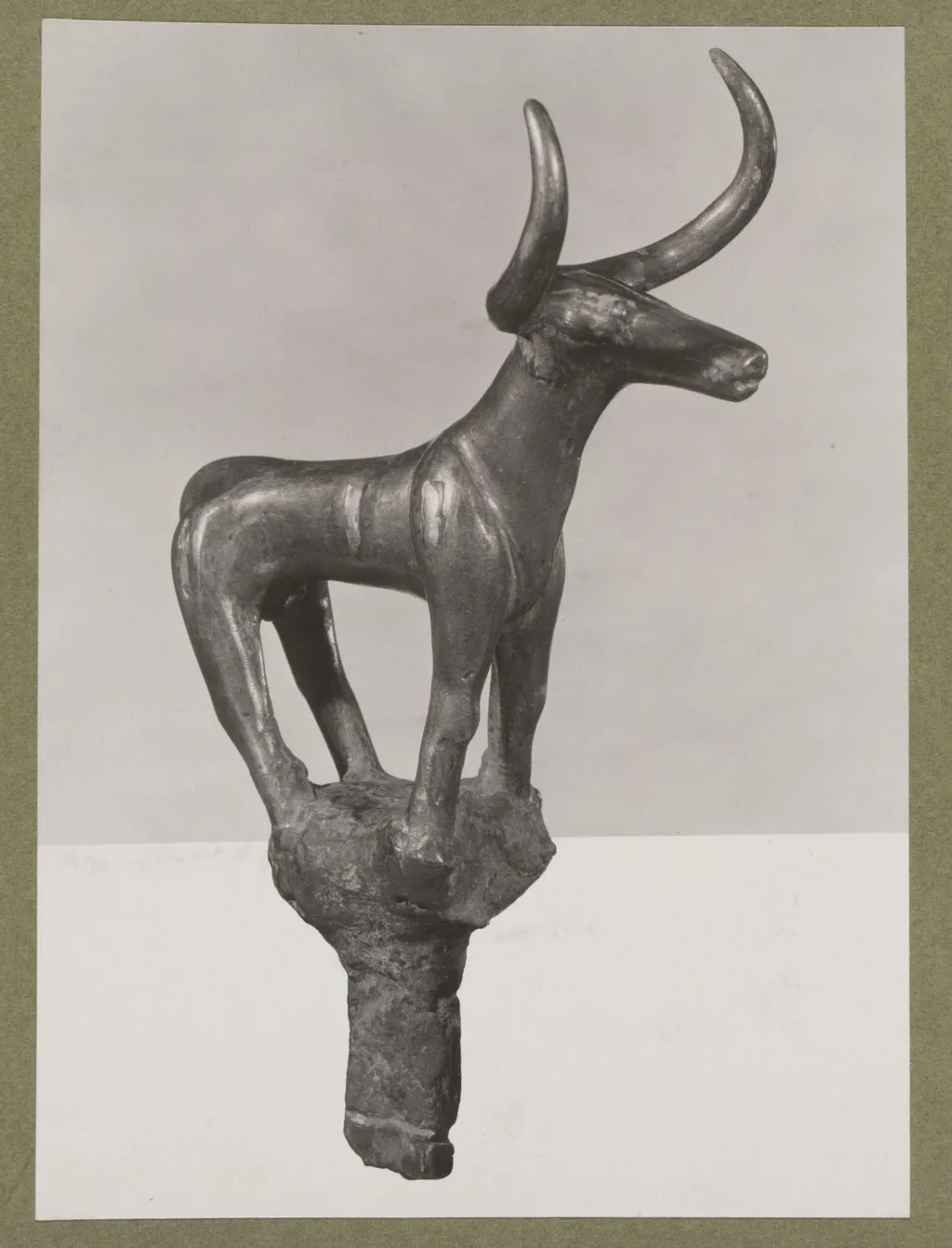Hittite silver bull found in Anatolia ca. 1900 B.C., by Unknown, photographic, 1935