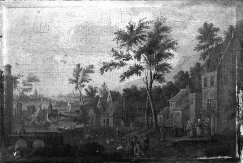 Hollandsk landsby, by Unknown