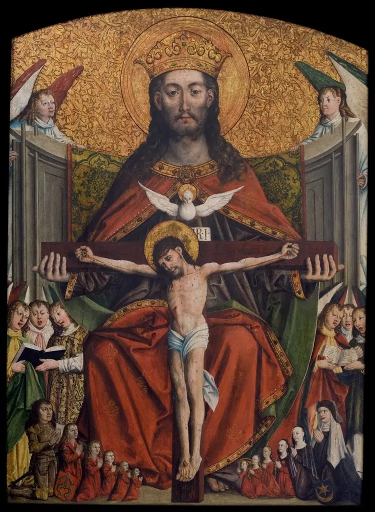 Holy Trinity. Votive painting of Jakub Dębiński, from the Parish Church of St Margaret in Dębno near Brzesko, by Unknown