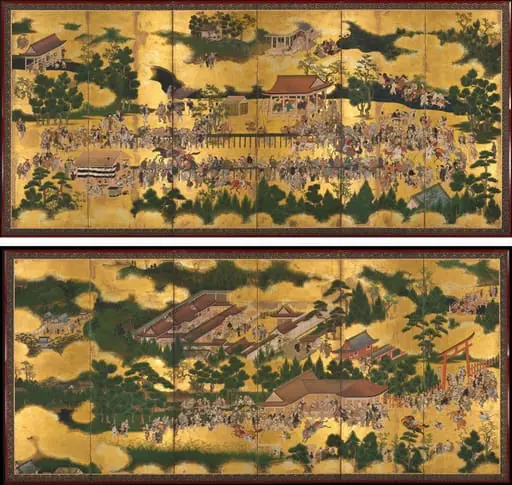 Horse Race at the Kamo Shrine, by Unknown