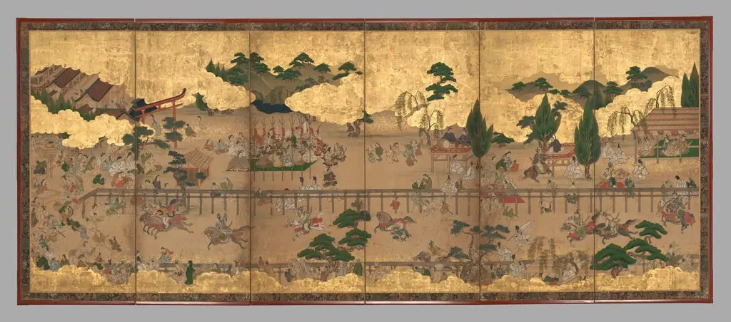 Horse Racing at Kamo Shrine, by Unknown