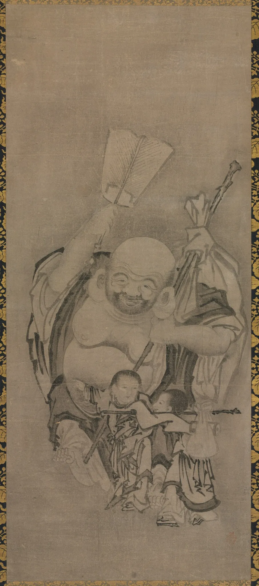 Hotei with Daoist Immortals: Hotei, by Unknown, unspecified, 1593