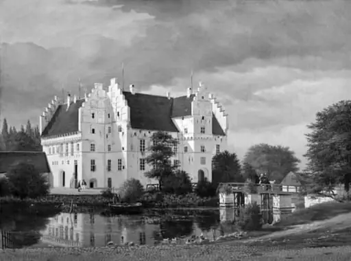Hovedbygningen på Gisselfeld Kloster, by Unknown