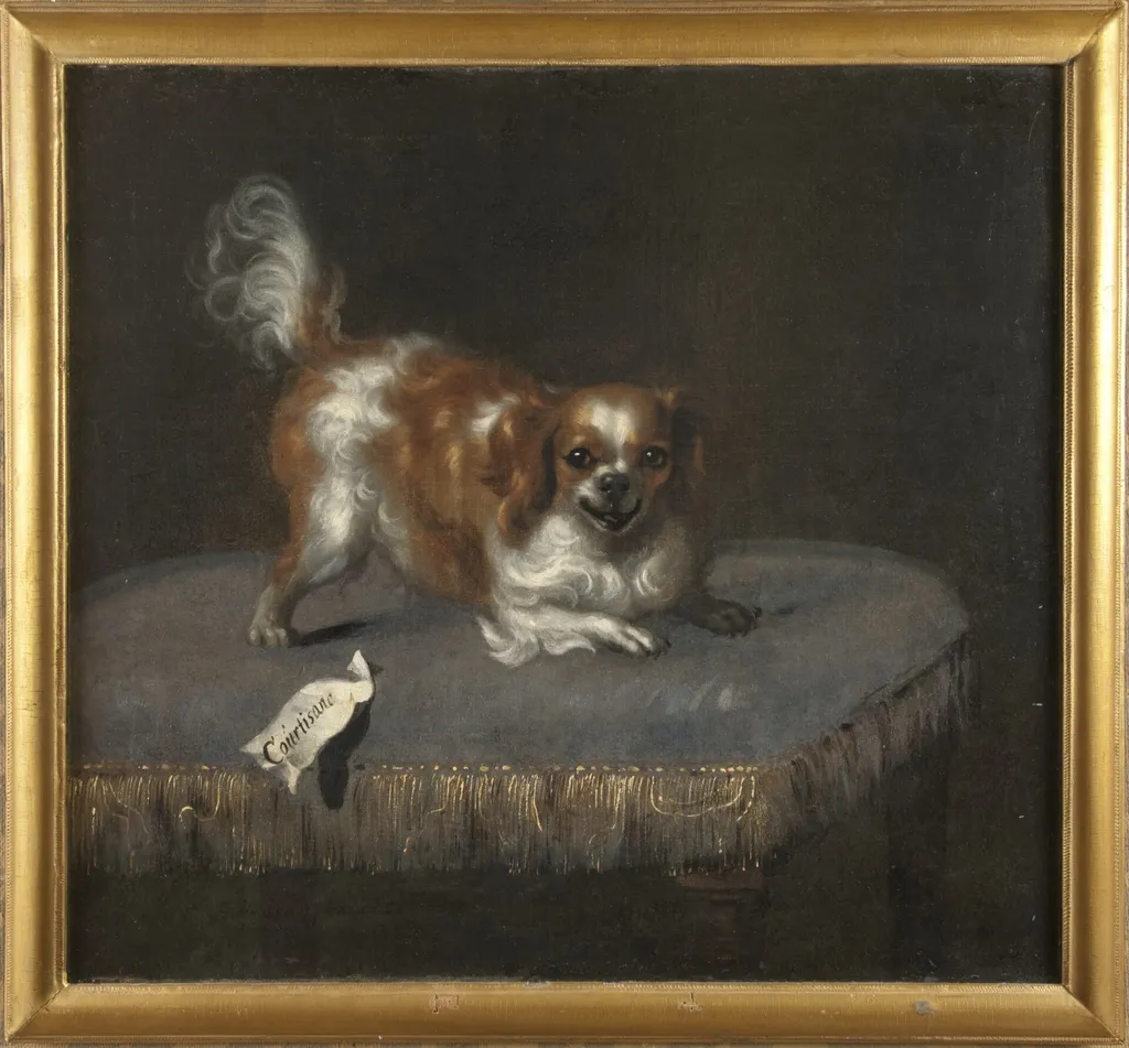 Hunden Courtisane, by Unknown, oil, 1690