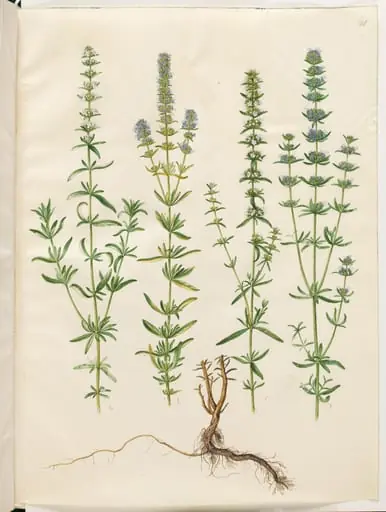 Hyssopus officinalis (ægte isop), by Unknown