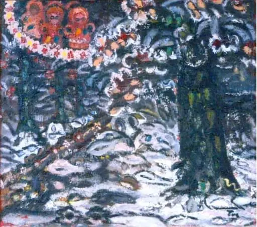 Iarna în pădure, by Unknown