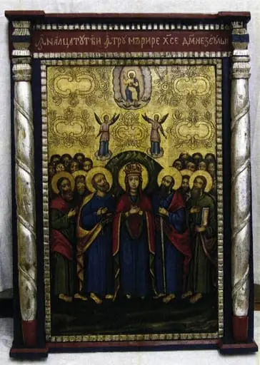 Icoană pe lemn: Înălțarea Domnului, by Unknown