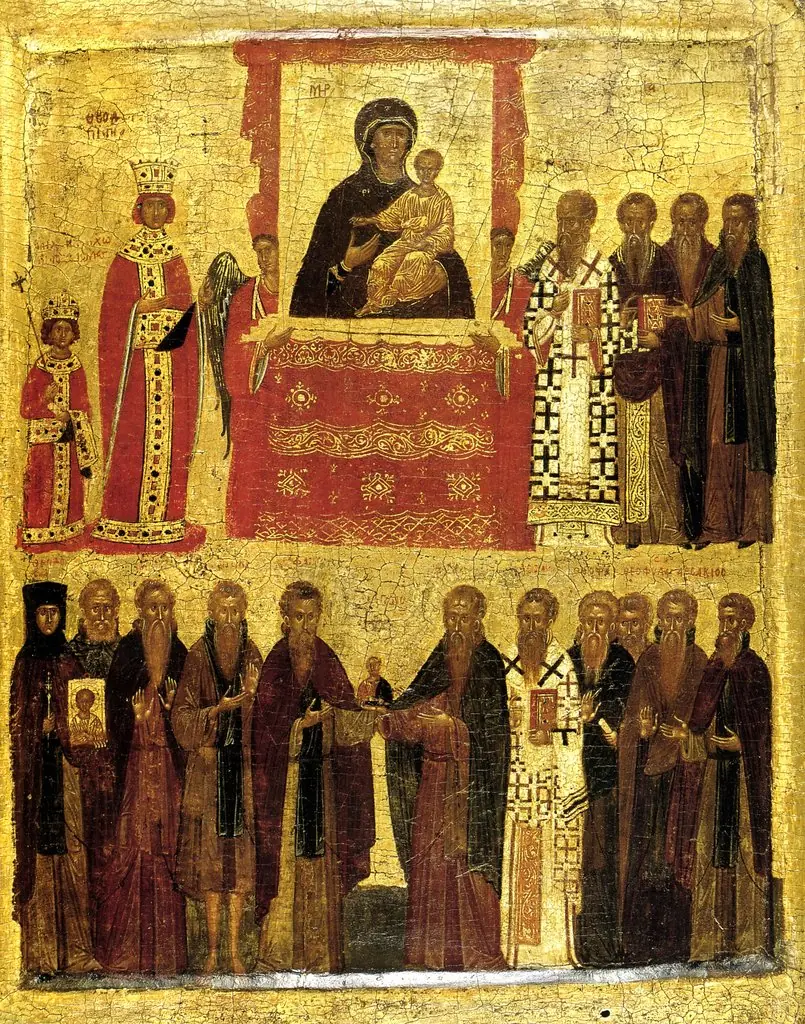 Icon of the Triumph of Orthodoxy, by Unknown