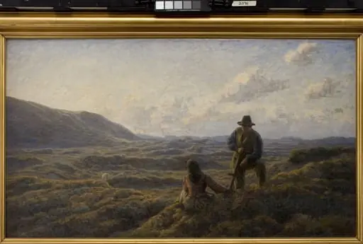 Idyl på heden, by Unknown