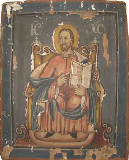 Iisus Hristos Învățător, tronând, by Unknown