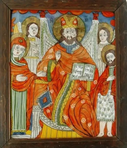 Iisus Hristos pe tron, by Unknown