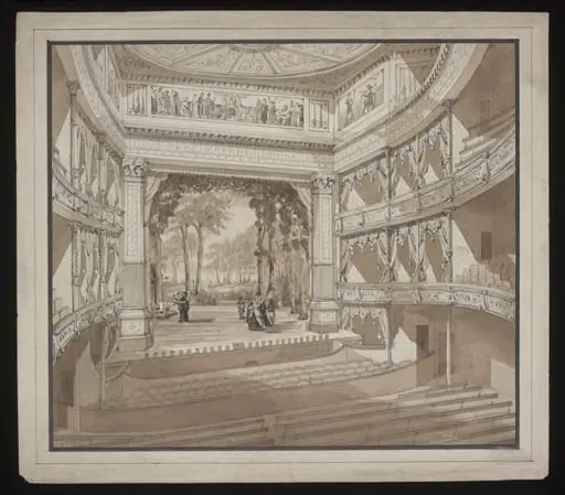 Illustration of Princes Theatre Manchester, by Unknown