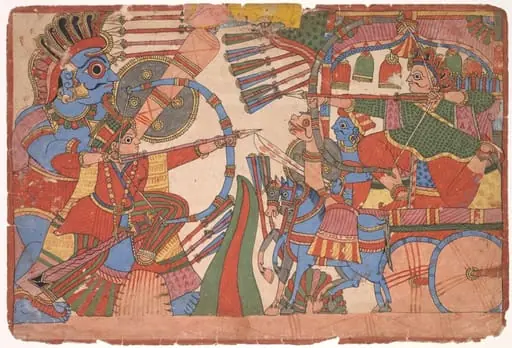 Illustration to the Mahabharata, by Unknown