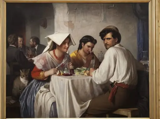 In a Roman Osteria, by Unknown