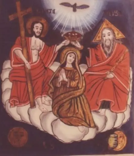 Încoronarea Fecioarei, by Unknown