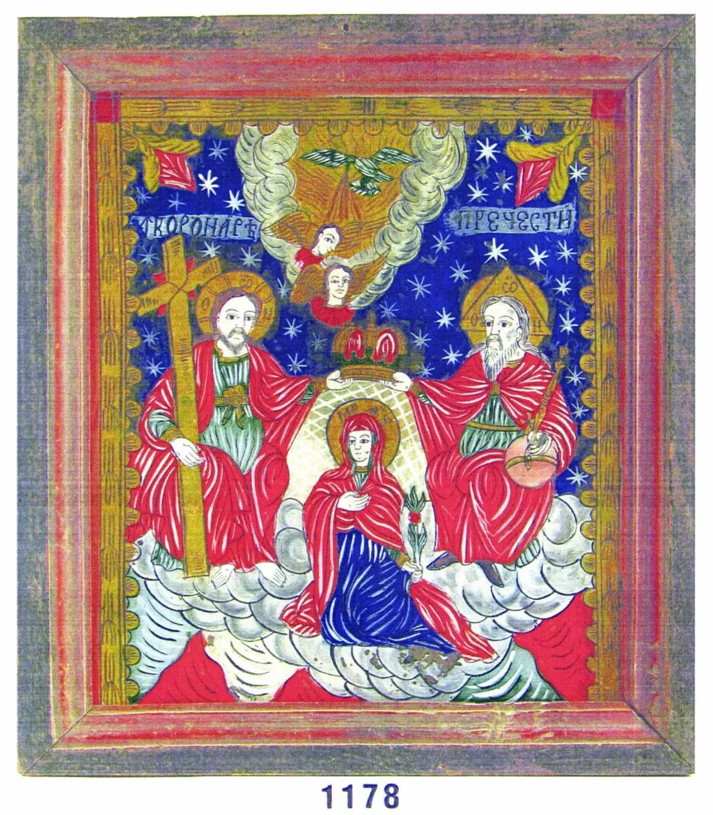 Încoronarea Maicii Domnului, by Unknown, 1850