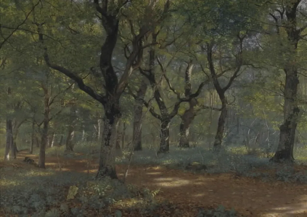 Inde i skoven, by Unknown, 1892