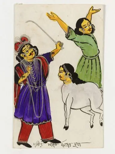 Indra and Dandin, by Unknown
