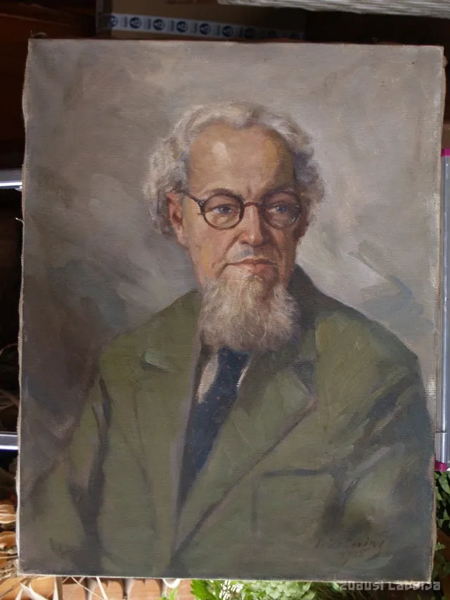 Indriķa Zeberiņa gleznas fotogrāfija, by Unknown