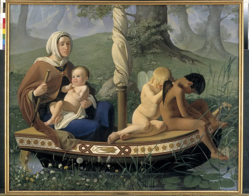 Infancy. From the series: The Four Ages of Man, by Unknown, 1842